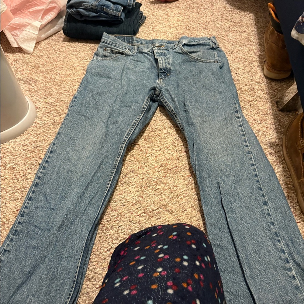 Wrangler Light Blue Women's Straight Leg Jeans